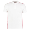 Team Style Slim Fit Polo Shirt in white-red