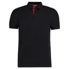 Club Style Slim Fit Polo in black-red
