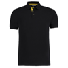 Club Style Slim Fit Polo in black-yellow