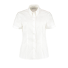 Women'S Corporate Oxford Blouse Short Sleeved in white