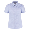 Women'S Corporate Pocket Oxford Blouse Short Sleeved in light-blue