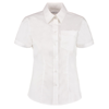 Women'S Corporate Pocket Oxford Blouse Short Sleeved in white