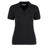 Sophia V-Neck Polo in black