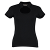 Women'S Corporate Top Keyhole Neck in black