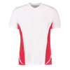 Gamegear® Cooltex® Team Top V-Neck Short Sleeve in white-red