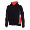 Kids Pullover Hoodie in black-red