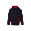 Kids Pullover Hoodie in navy-red