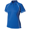 Women'S Piped Performance Polo in royal-white