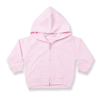 Zip-Through Hoodie in pale-pink