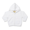 Zip-Through Hoodie in white