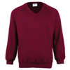 Coloursure V-Neck Sweatshirt in burgundy