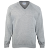 Coloursure V-Neck Sweatshirt in oxford-grey