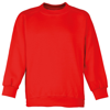 Kids Coloursure Curved Raglan Sweatshirt in red