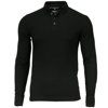 Carlington Deluxe Long Sleeve Polo in black