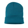 Knitted Turn-Up Beanie in deep-blue