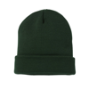 Knitted Turn-Up Beanie in forest