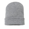 Knitted Turn-Up Beanie in heather