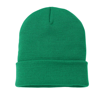 Knitted Turn-Up Beanie in kelly