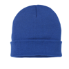Knitted Turn-Up Beanie in royal