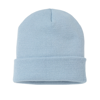 Knitted Turn-Up Beanie in sky