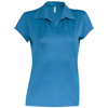 Women'S Polo Shirt in aqua-blue