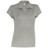 Women'S Polo Shirt in fine-grey