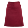 Mid-Length Apron in burgundy