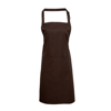 Colours Bib Apron With Pocket in brown