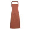 Colours Bib Apron With Pocket in chestnut