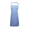 Colours Bib Apron With Pocket in mid-blue
