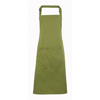 Colours Bib Apron With Pocket in oasis-green