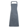Colours Bib Apron With Pocket in steel