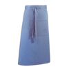 Colours Bar Apron in mid-blue