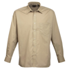 Long Sleeve Poplin Shirt in khaki