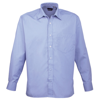 Long Sleeve Poplin Shirt in mid-blue