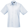 Short Sleeve Poplin Shirt in light-blue