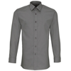Colours' Poplin Fitted Long Sleeve Shirt in dark-grey