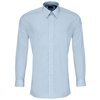 Colours' Poplin Fitted Long Sleeve Shirt in light-blue