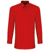 Colours' Poplin Fitted Long Sleeve Shirt in red
