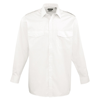 Long Sleeve Pilot Shirt in white