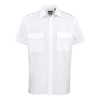 Short Sleeve Pilot Shirt in white