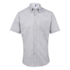 Signature Oxford Short Sleeve Shirt in silver