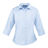 Women'S ¾ Sleeve Poplin Blouse in light-blue