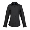 Women'S Supreme Poplin Long Sleeve Shirt in black