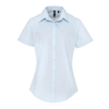 Women'S Supreme Poplin Short Sleeve Shirt in light-blue