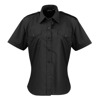 Women'S Short Sleeve Pilot Blouse in black