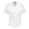 Women'S Short Sleeve Pilot Blouse in white