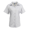 Women'S Signature Oxford Short Sleeve Shirt in silver