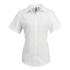 Women'S Signature Oxford Short Sleeve Shirt in white