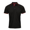 Contrast Coolchecker® Polo in black-red